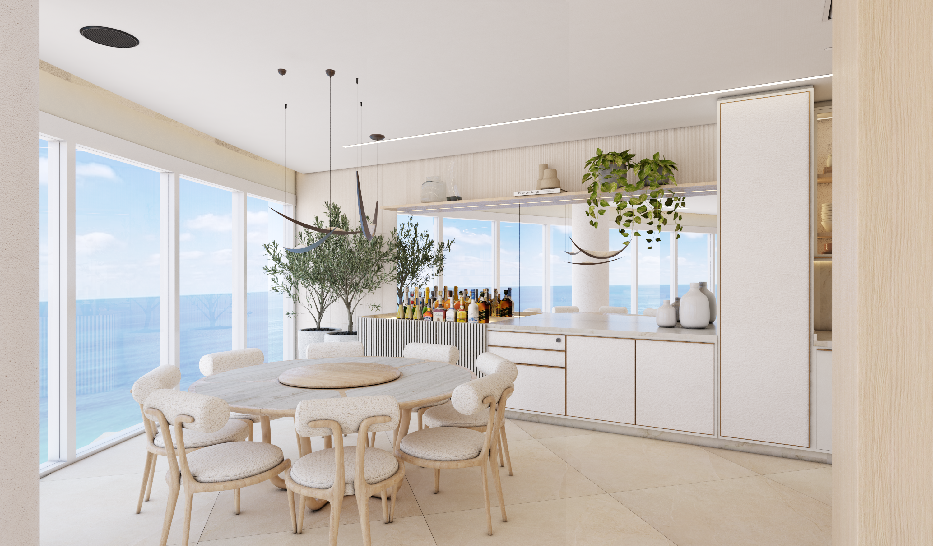 Dining and bar area